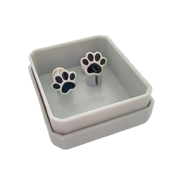 AA-1 aros abridores plata huella negro