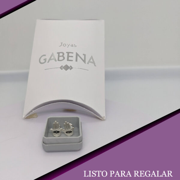 Aro hamsa esmalte con ojo pack