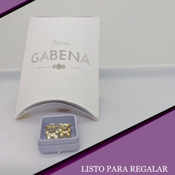 Aros Abridores Osos Plata 925 pack