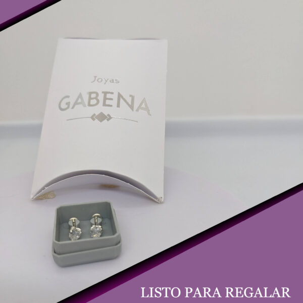 Aros Abridores Cristal Corazón Plata 925 pack