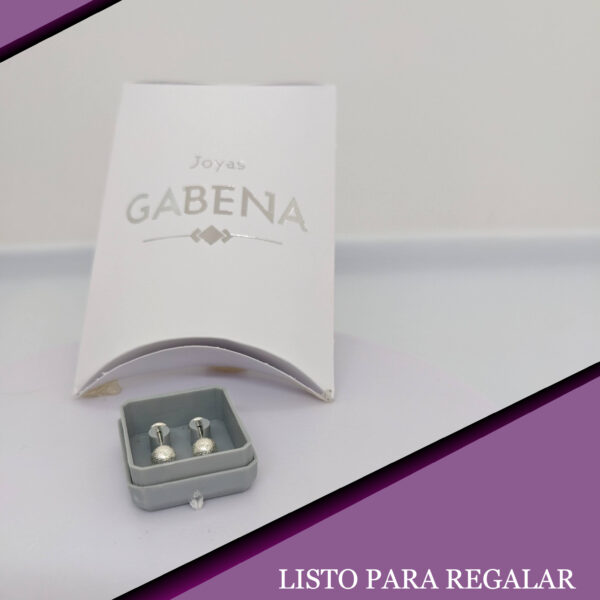 Aros Abridores Bolita Arenada 4mm Plata 925 pack