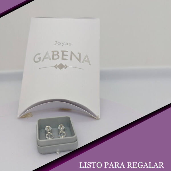 Aros Abridores Cristal 4mm Plata 925 pack