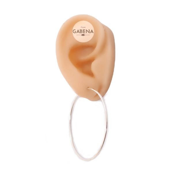 AC-3 aros argolla cubanos n6 plata