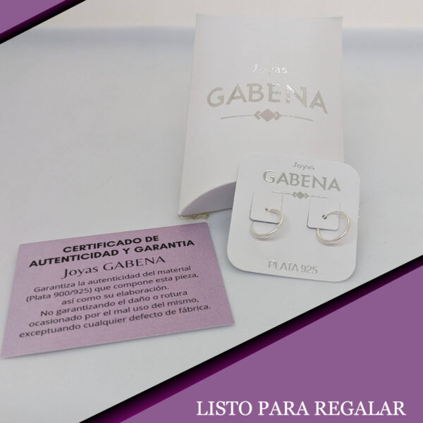 Aros Cubanos 12mm Plata 925