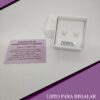 Aros perlas engarzadas 7mm plata pack