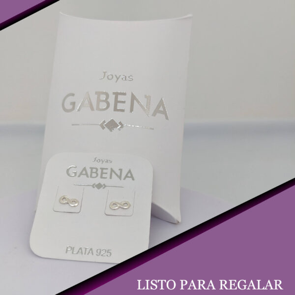 aros Infinito Plata 925 - Pasantes pack