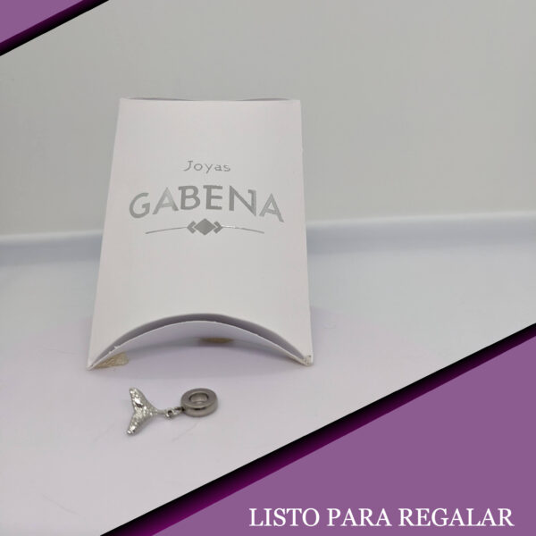 Dije Charm Cola de Ballena Acero Quirúrgico pack