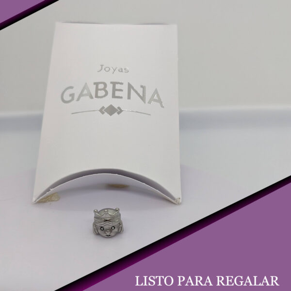 Dije Charm Reina Acero Quirúrgico pack