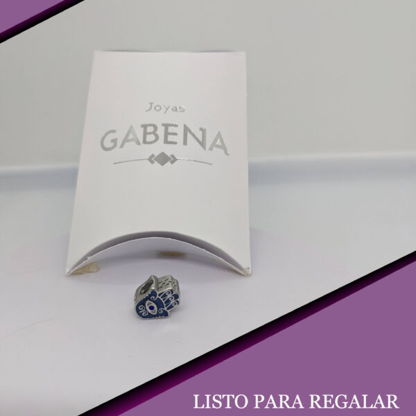Dije Charm Hamsa Con Ojo Acero Quirúrgico pack