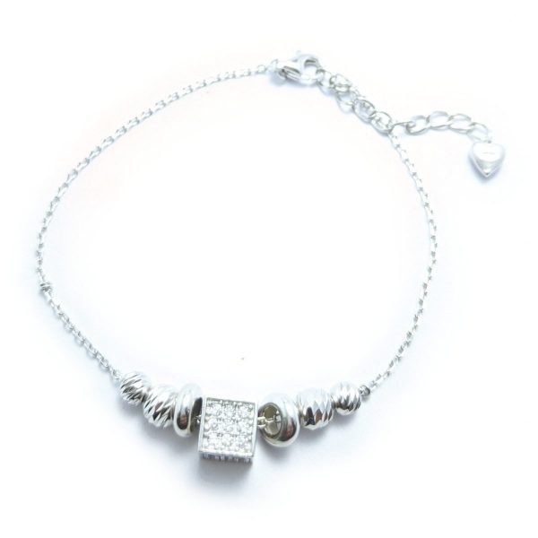 Pulsera cubo micropave