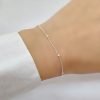 pulsera con bolitas plata 925