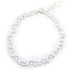 Pulsera eslabones de corazones