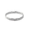 Anillo Trenza Plata 925 - Talle 19
