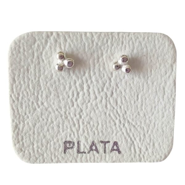 Aros Bolitas 3mm Plata 925 - Pasantes