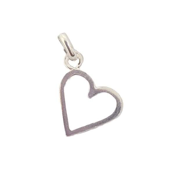 DI-26 dije corazon contorno plata 925