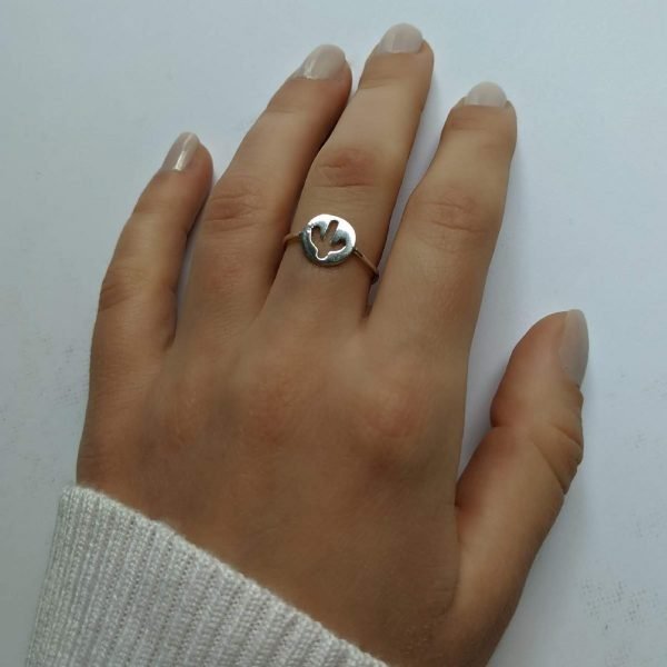 Anillo cactus mano
