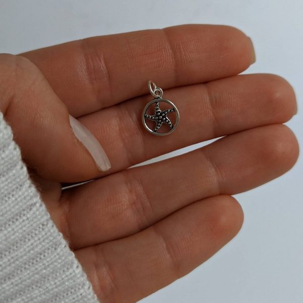 Dije estrella de mar exhibicion