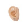 aro flecha plata oreja