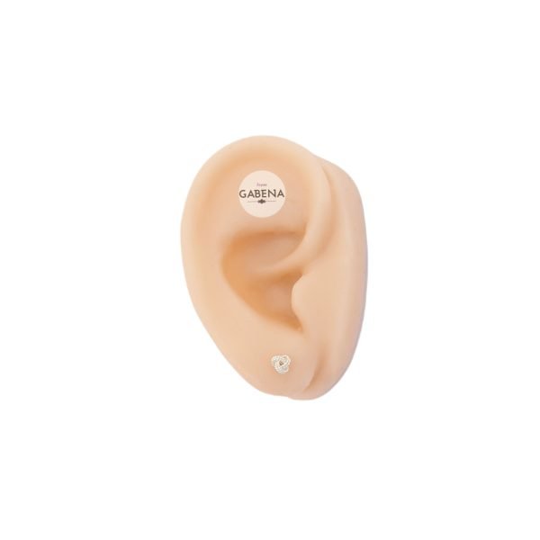 aro nudo 4mm plata oreja