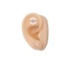 aro rayo plata oreja
