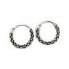 aros bali trenza 10mm plata