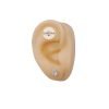 aros cristal cubic plata oreja