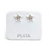 aros estrella plata