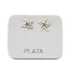 aros estrella de mar plata 925