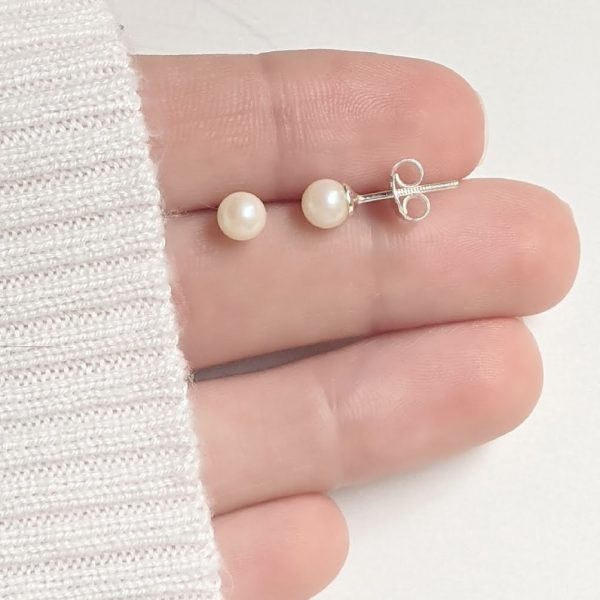 Aros Perla Cultivada Plata 925 - Pasantes
