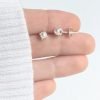 Aros Perla Engarzada Plata 925 - Pasantes