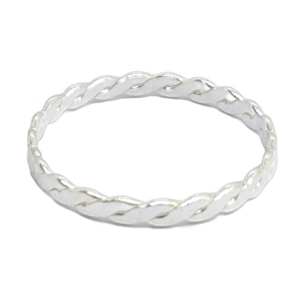 Anillo Cuerda Plata 925 - Talle 15