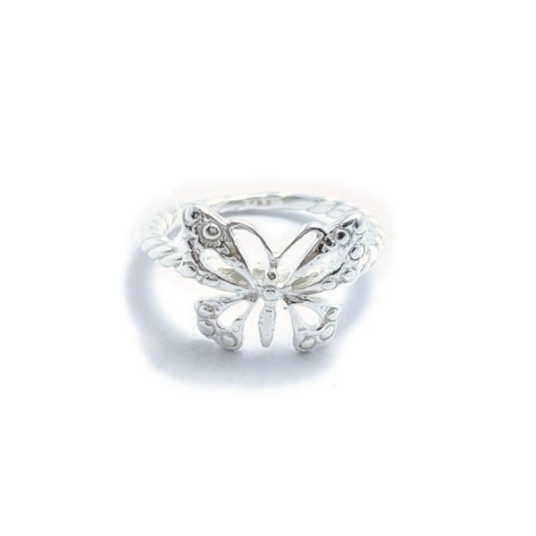 anillo mariposa plata m2