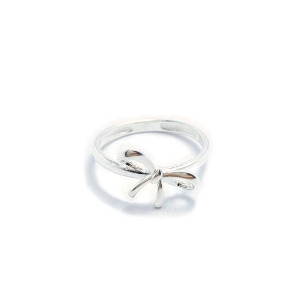 Anillo moño plata