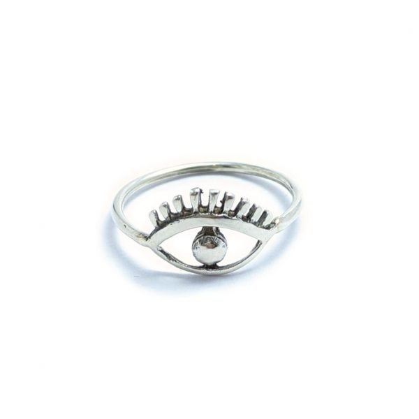 Anillo ojo plata