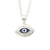 collar ojo turco cristales plata 925