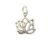 dije flor de loto plata