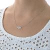 Collar pluma micropave cuello