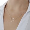 Collar corazón con corazón cuello 2