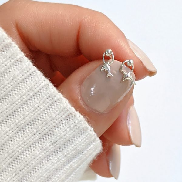 Aros círculo y delfín mano