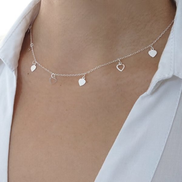 Collar 7 corazones cuello 2