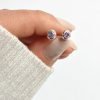 aros cubic plata mano