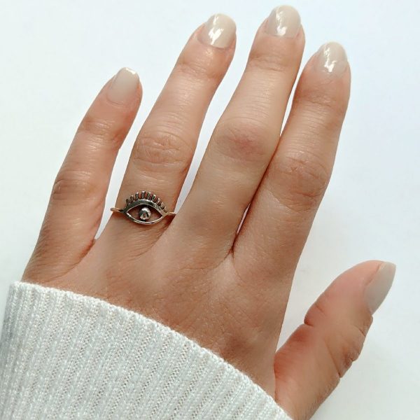 anillo ojo mano