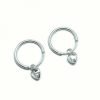 Aros Argollas Corazón Cubic