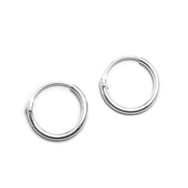 Aros Argollas 10mm Plata 925