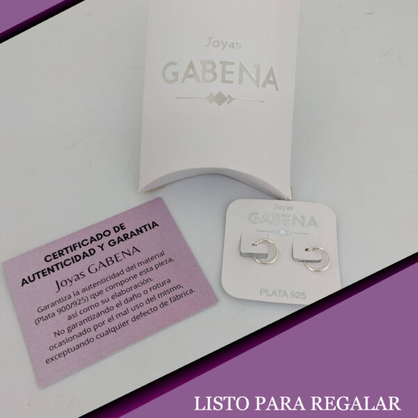 Aros Argollas 10mm Plata 925