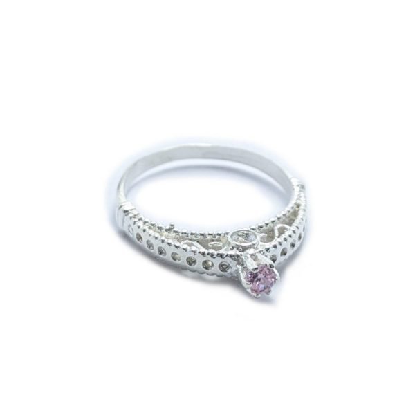 Anillo cubic rosa