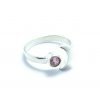 anillo luna con cubic rosa