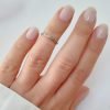 anillo midi trenza plata