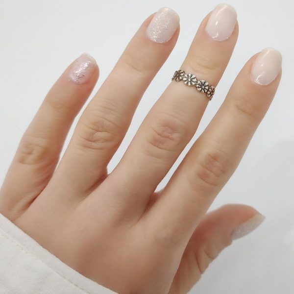 Anillo flores falange midi
