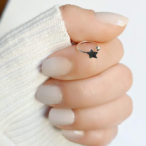 Aro cuff estrella mano